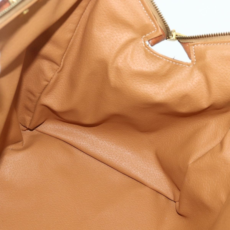 【日本直送】CELINE Macadam帆布手提包 PVC皮革 棕色 金色 正品 178237A-22