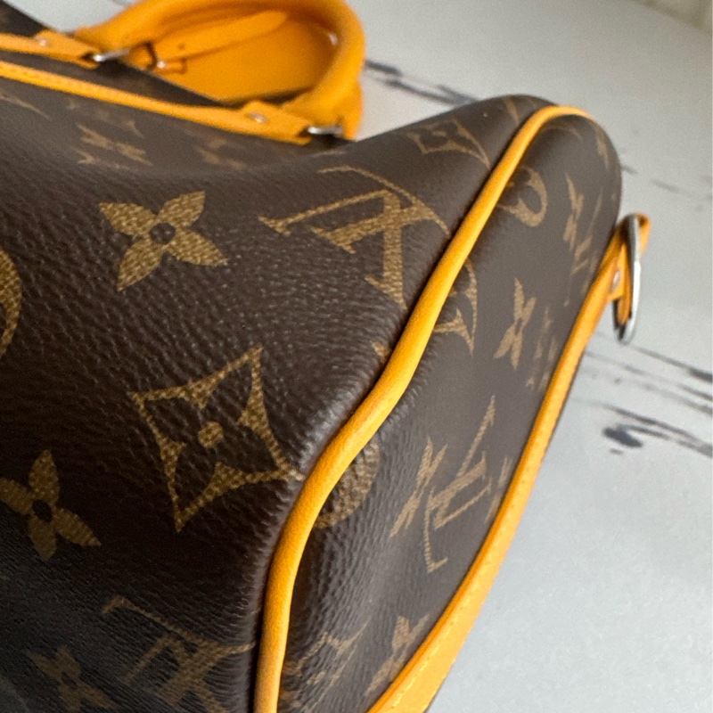 LV M13201花紋黃邊keepall35-7