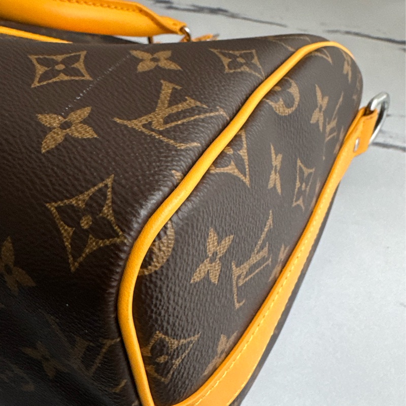 LV M13201花紋黃邊keepall35-10