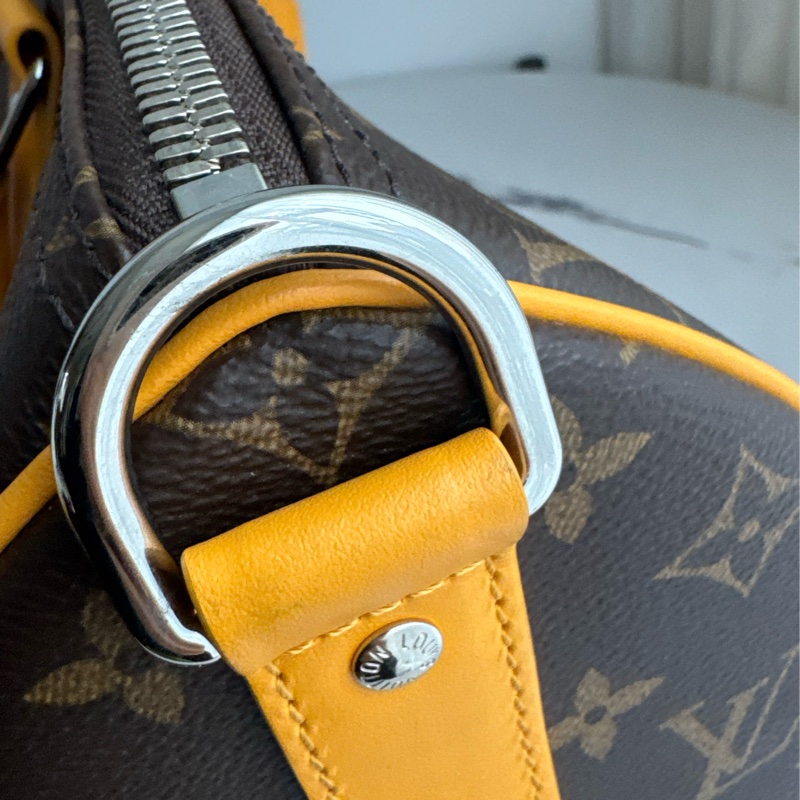 LV M13201花紋黃邊keepall35-14