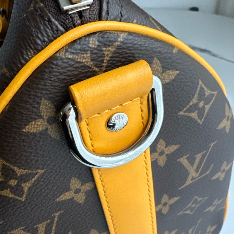 LV M13201花紋黃邊keepall35-15