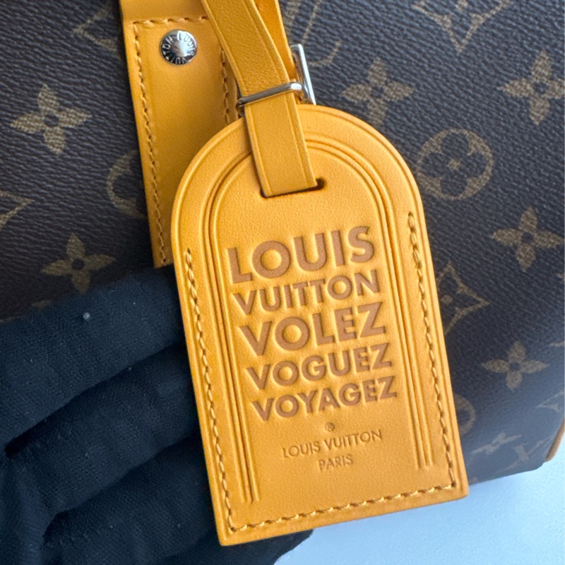 LV M13201花紋黃邊keepall35-19