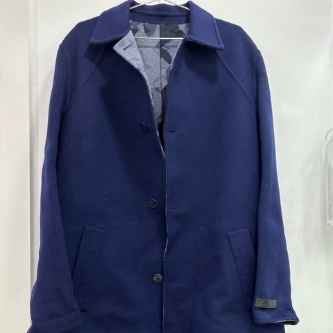 LV louis vuitton 迷彩滿印雙面大衣 52碼