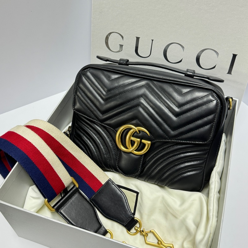 【超級新🆕】 GUCCI Marmont馬夢 經典相機包 斜背包 （專櫃10.3萬）-2