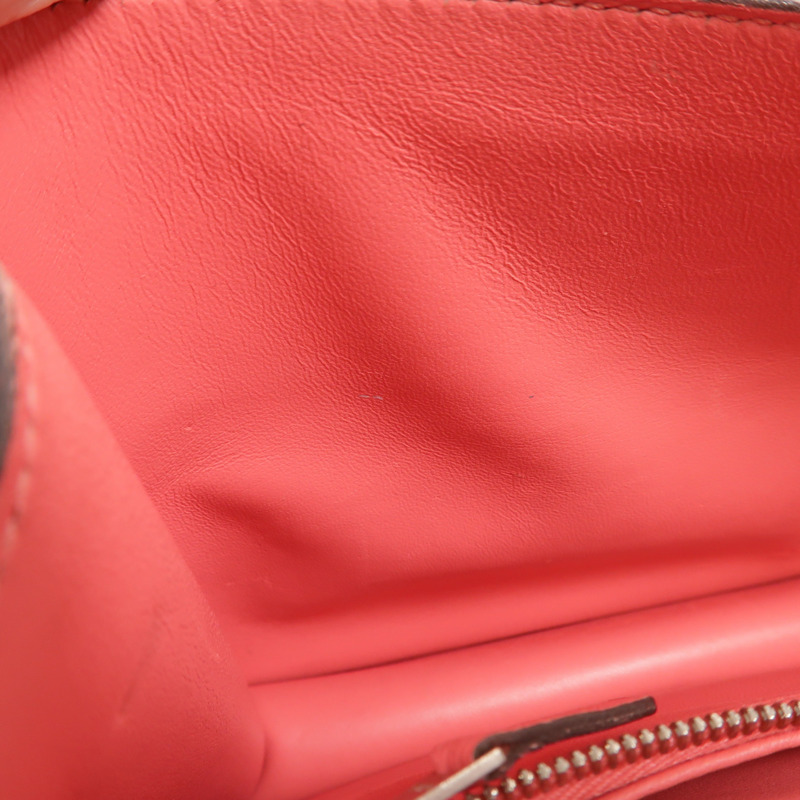 HERMES Evercolor皮革Constance 24肩背袋Rose Azalee-14