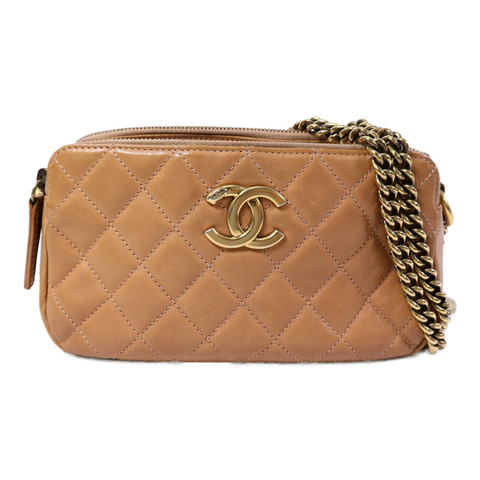 CHANEL 羊皮皮革Chain Shoulder Bag鏈帶肩背袋
