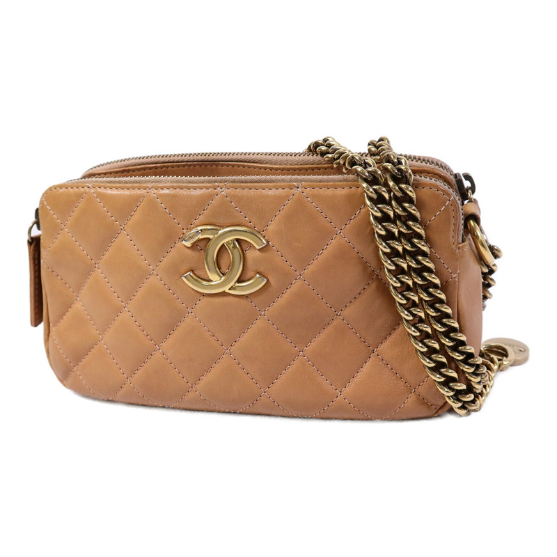 CHANEL 羊皮皮革Chain Shoulder Bag鏈帶肩背袋-2
