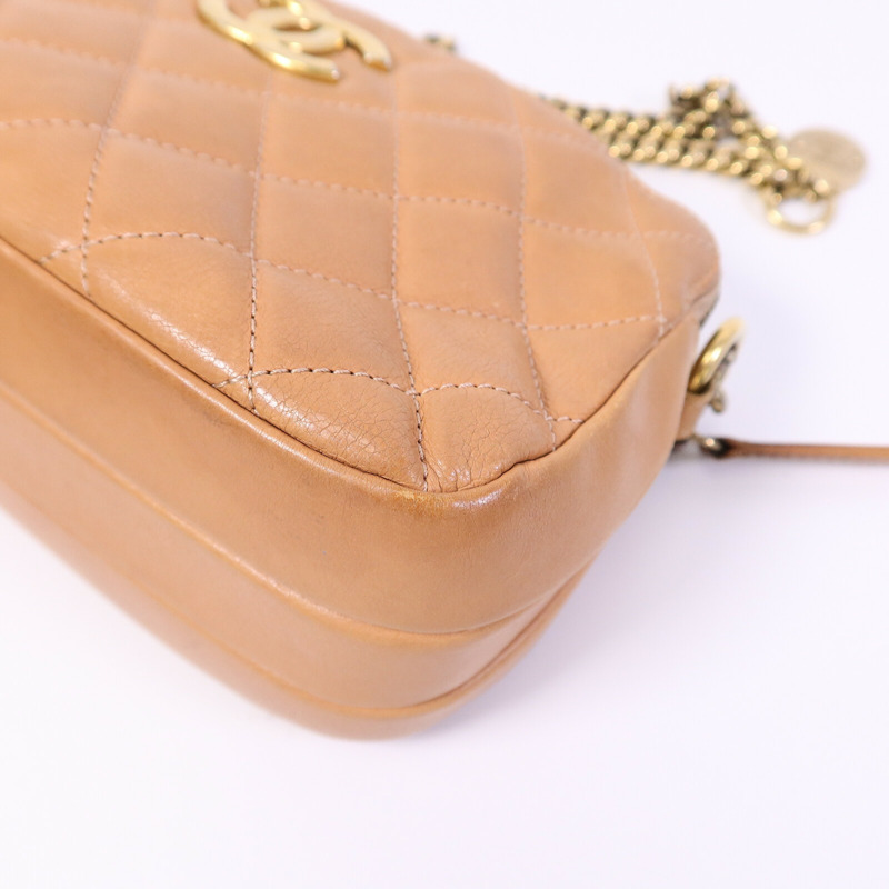 CHANEL 羊皮皮革Chain Shoulder Bag鏈帶肩背袋-12