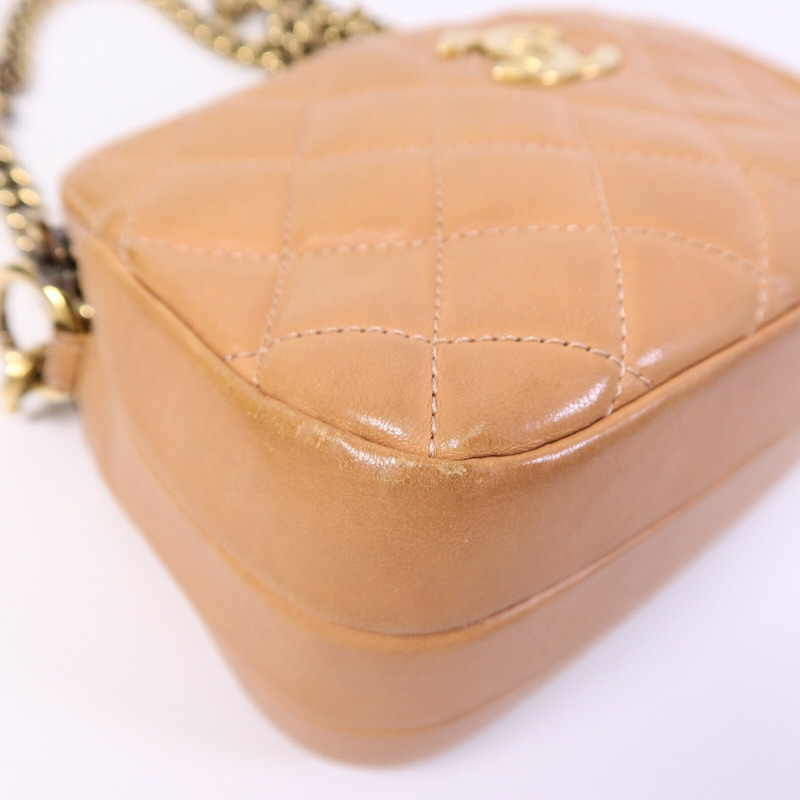 CHANEL 羊皮皮革Chain Shoulder Bag鏈帶肩背袋-13