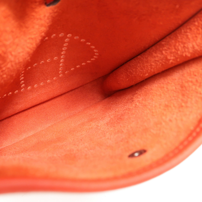 HERMES Clemence皮革Evelyne TPM肩背袋Rouge de Coeur-4