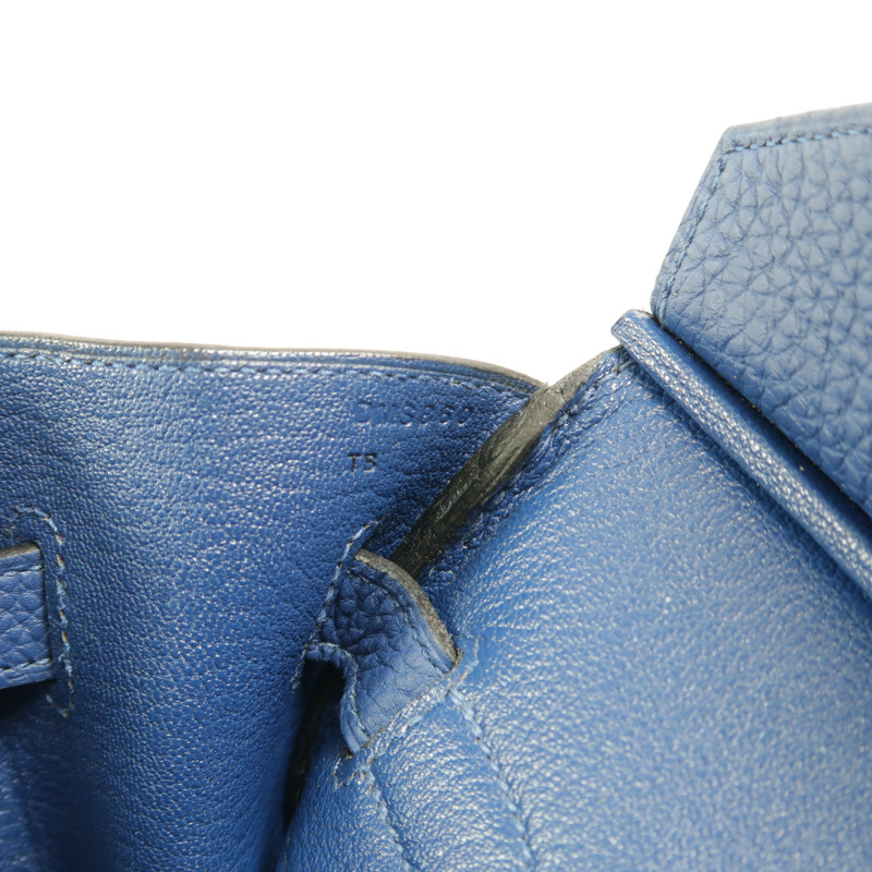 HERMES Togo皮革Birkin 35手挽袋Deep Blue-6