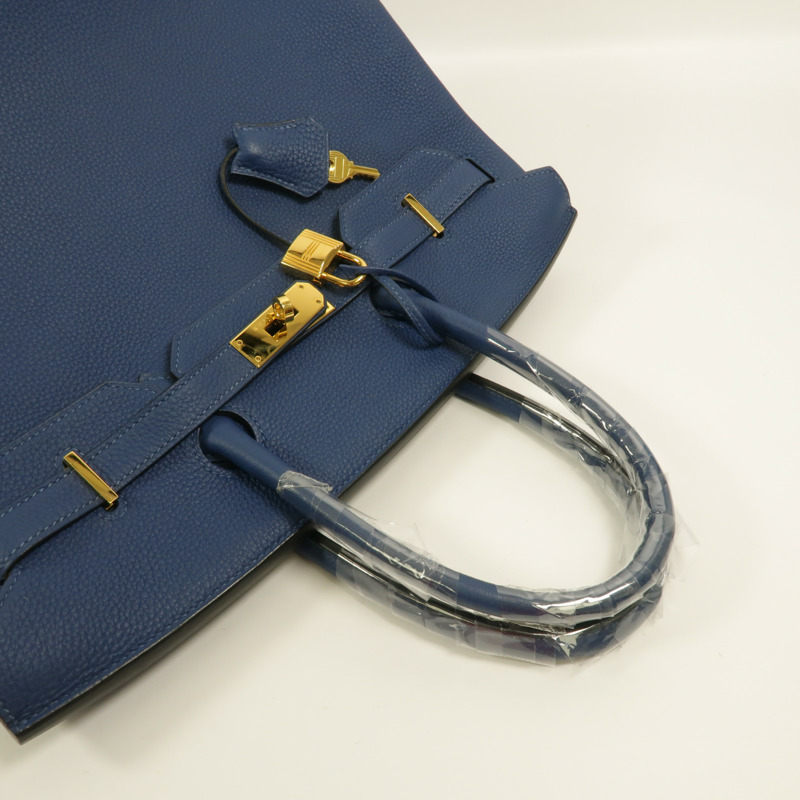 HERMES Togo皮革Birkin 35手挽袋Deep Blue-7