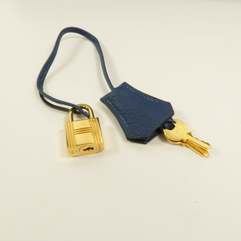 HERMES Togo皮革Birkin 35手挽袋Deep Blue-9