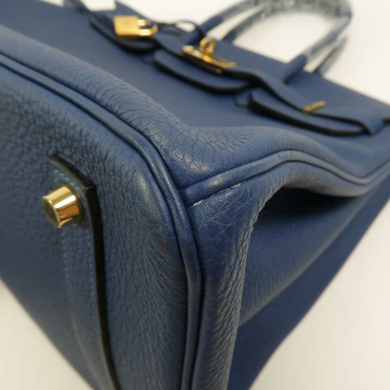 HERMES Togo皮革Birkin 35手挽袋Deep Blue-11