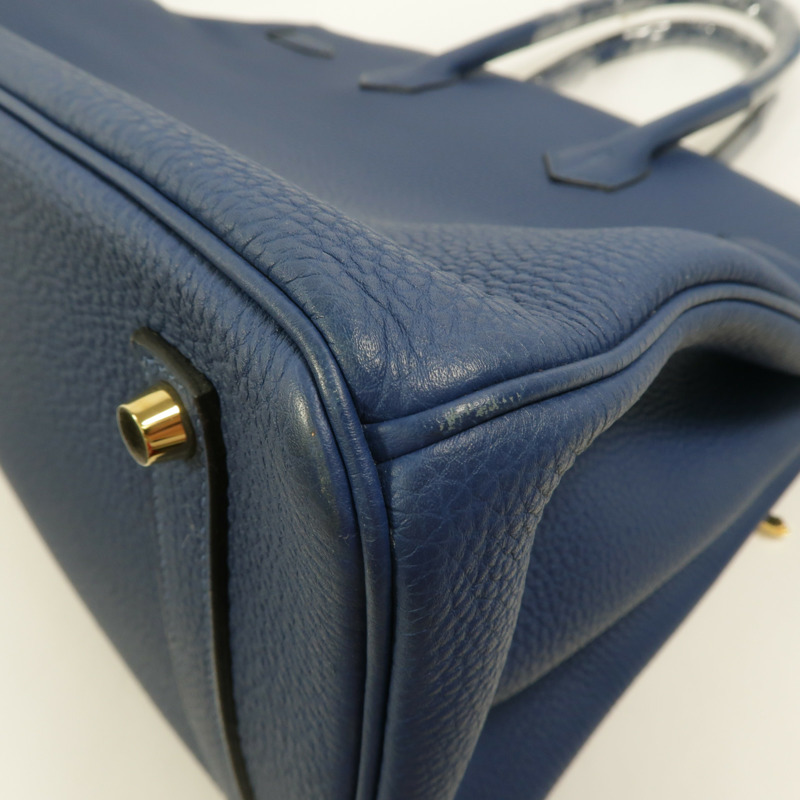 HERMES Togo皮革Birkin 35手挽袋Deep Blue-13