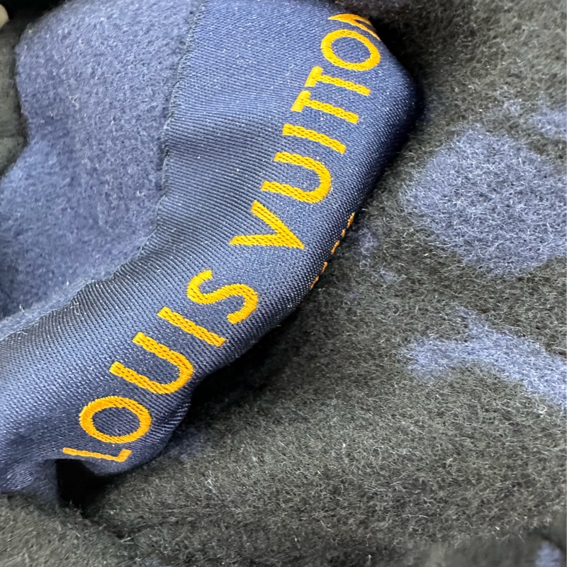 Louis Vuitton LV 紮染滿印老花雙面男羊絨大衣 46碼-3