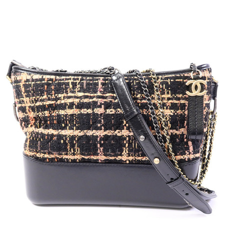 CHANEL Tweed Gabrielle Medium鏈帶肩背袋