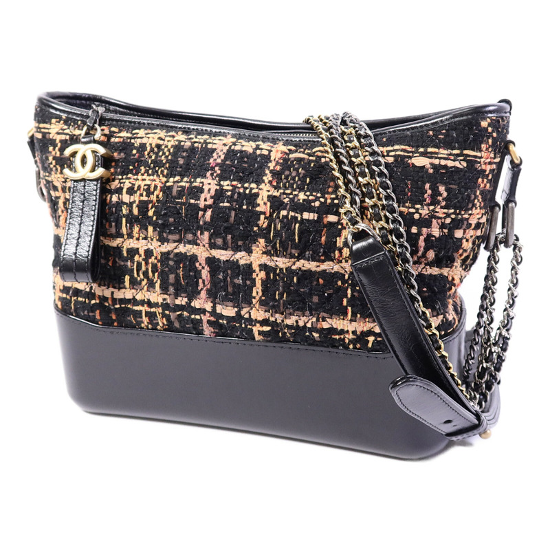 CHANEL Tweed Gabrielle Medium鏈帶肩背袋-2