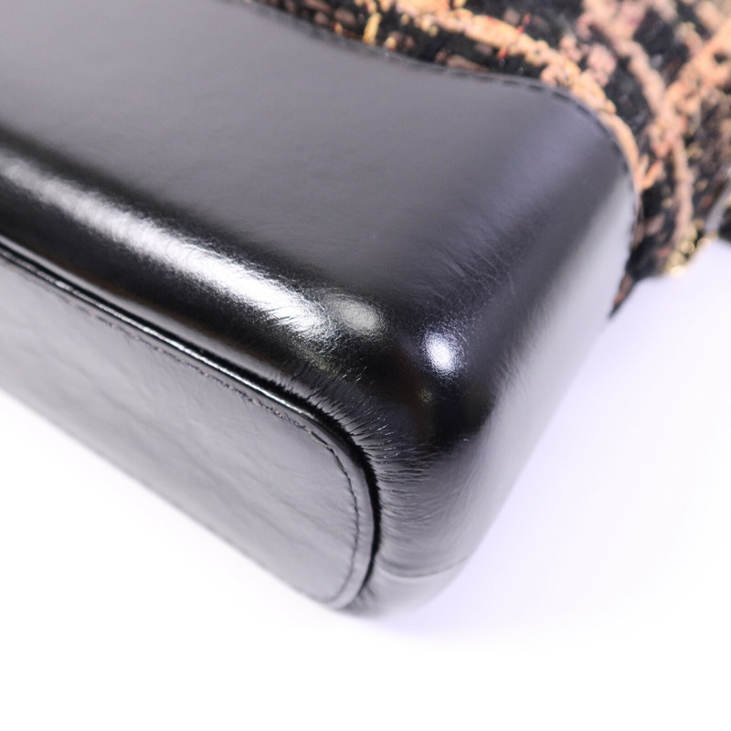 CHANEL Tweed Gabrielle Medium鏈帶肩背袋-12