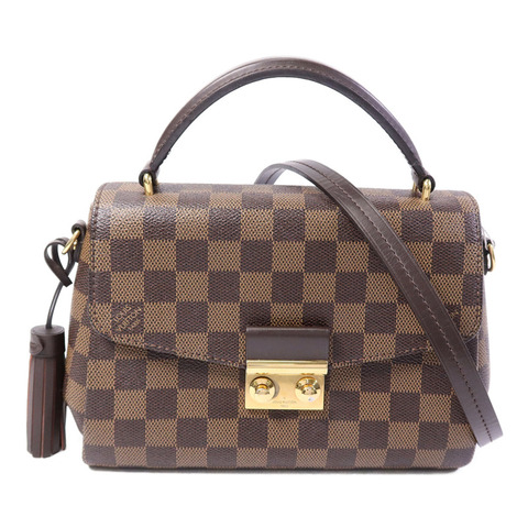 LOUIS VUITTON Damier Croisette手挽肩背兩用袋