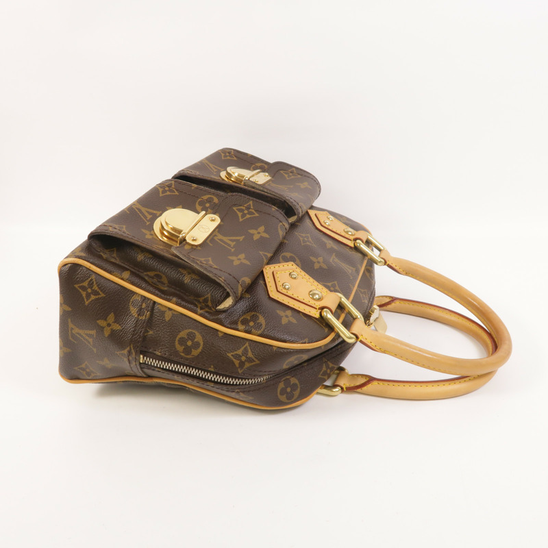 LOUIS VUITTON Monogram Manhattan PM手挽袋-8
