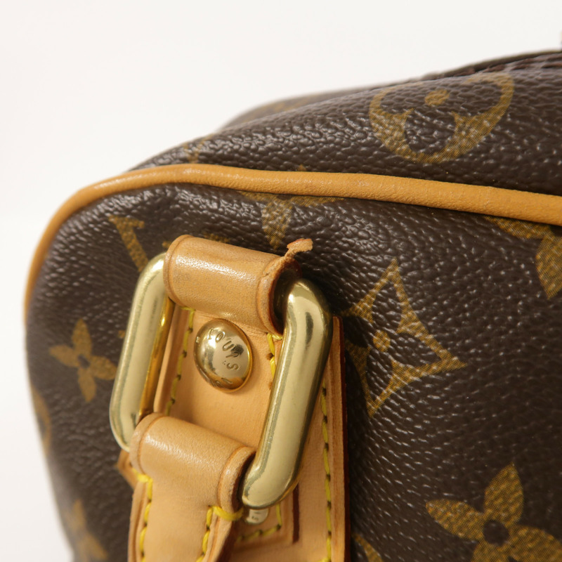 LOUIS VUITTON Monogram Manhattan PM手挽袋-17