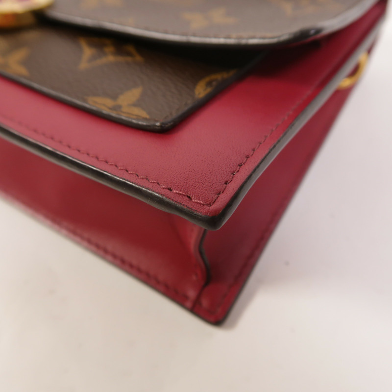 LOUIS VUITTON Monogram Portefeuille Flore鏈帶肩背袋-9