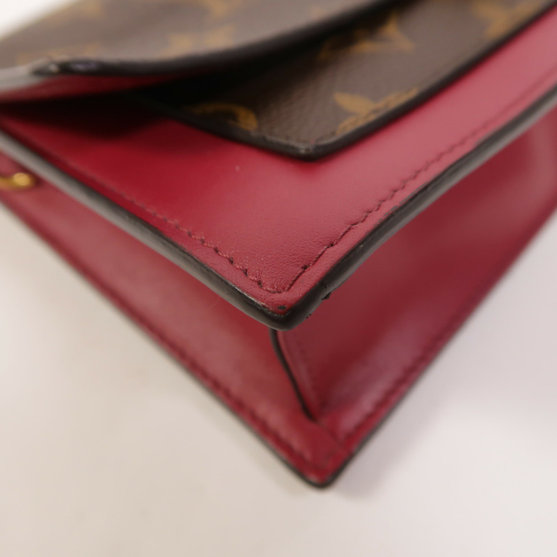 LOUIS VUITTON Monogram Portefeuille Flore鏈帶肩背袋-10