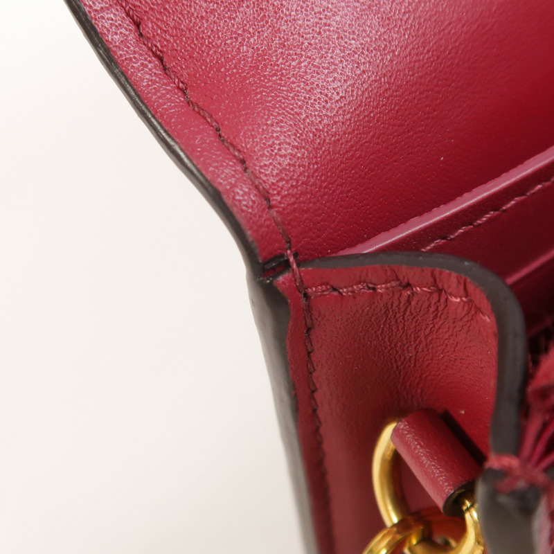 LOUIS VUITTON Monogram Portefeuille Flore鏈帶肩背袋-17