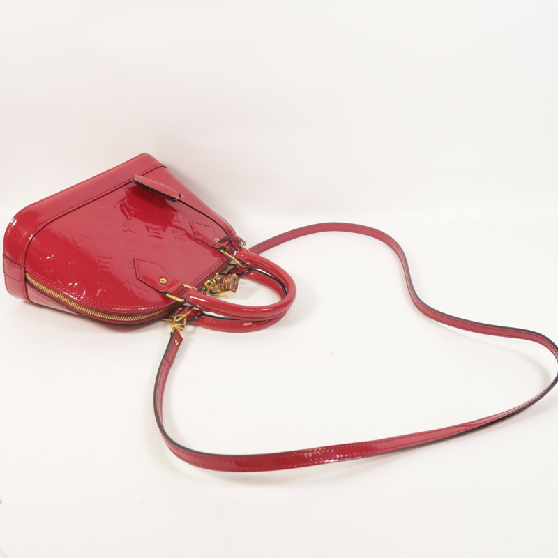 LOUIS VUITTON Monogram Vernis Alma BB手挽肩背兩用袋-7