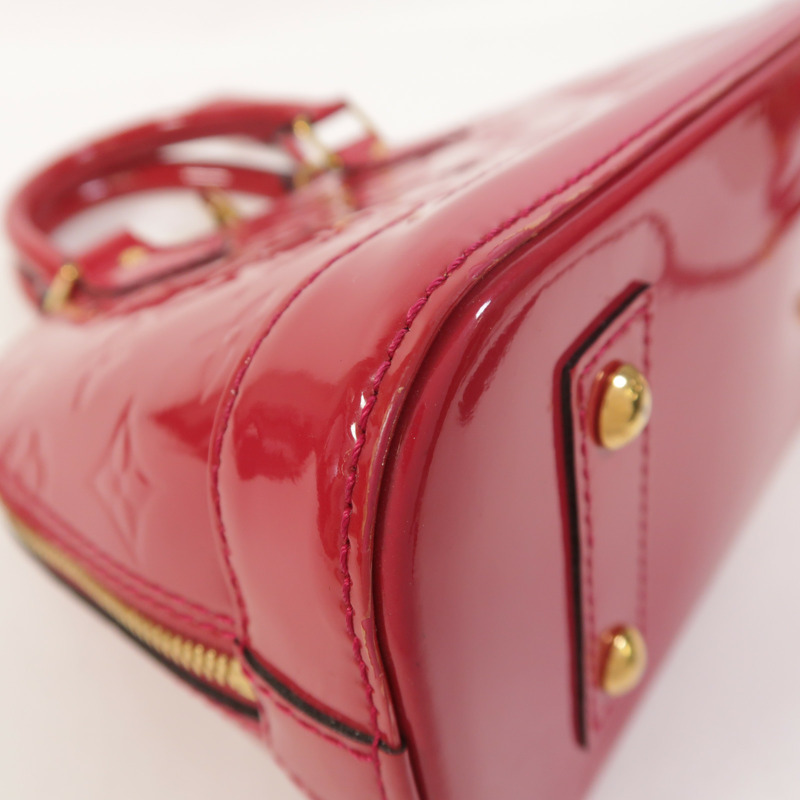 LOUIS VUITTON Monogram Vernis Alma BB手挽肩背兩用袋-11