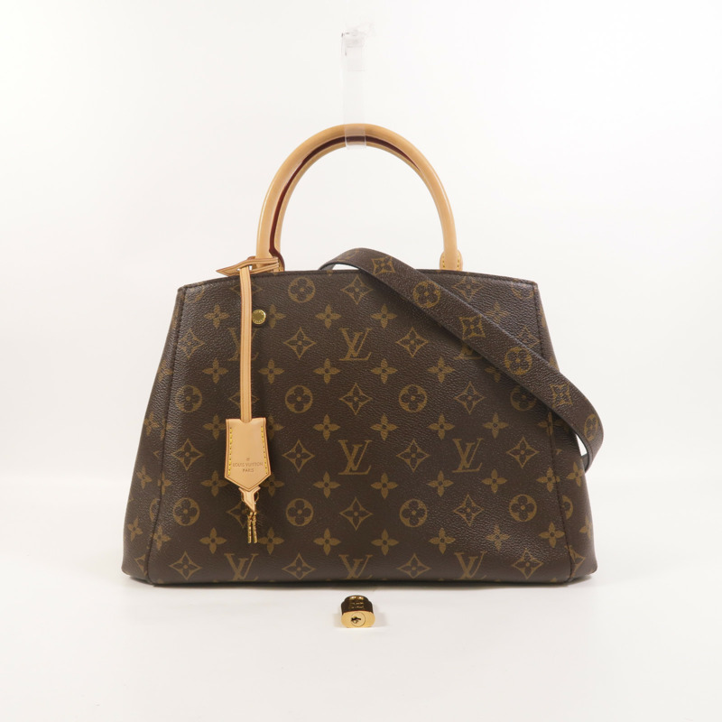 LOUIS VUITTON Monogram Montaigne MM手挽肩背兩用袋-9