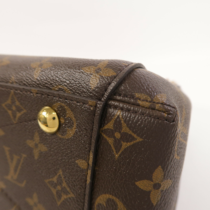 LOUIS VUITTON Monogram Montaigne MM手挽肩背兩用袋-10
