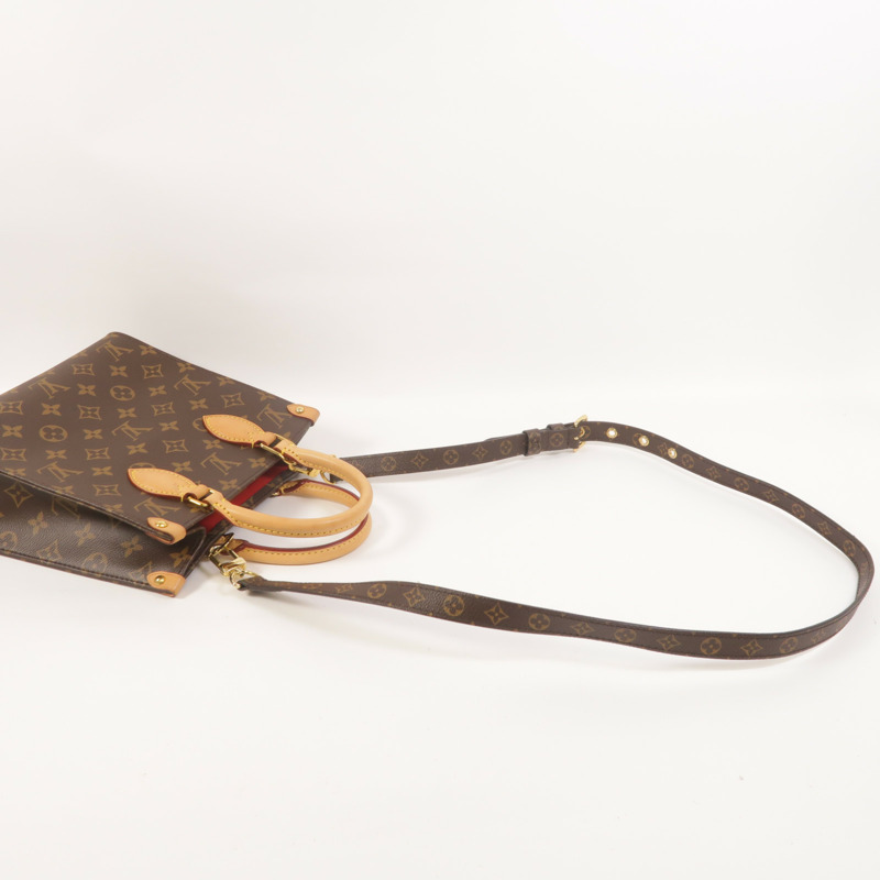 LOUIS VUITTON Monogram Sac Plat BB手挽肩背兩用袋-6
