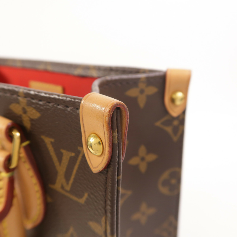 LOUIS VUITTON Monogram Sac Plat BB手挽肩背兩用袋-13