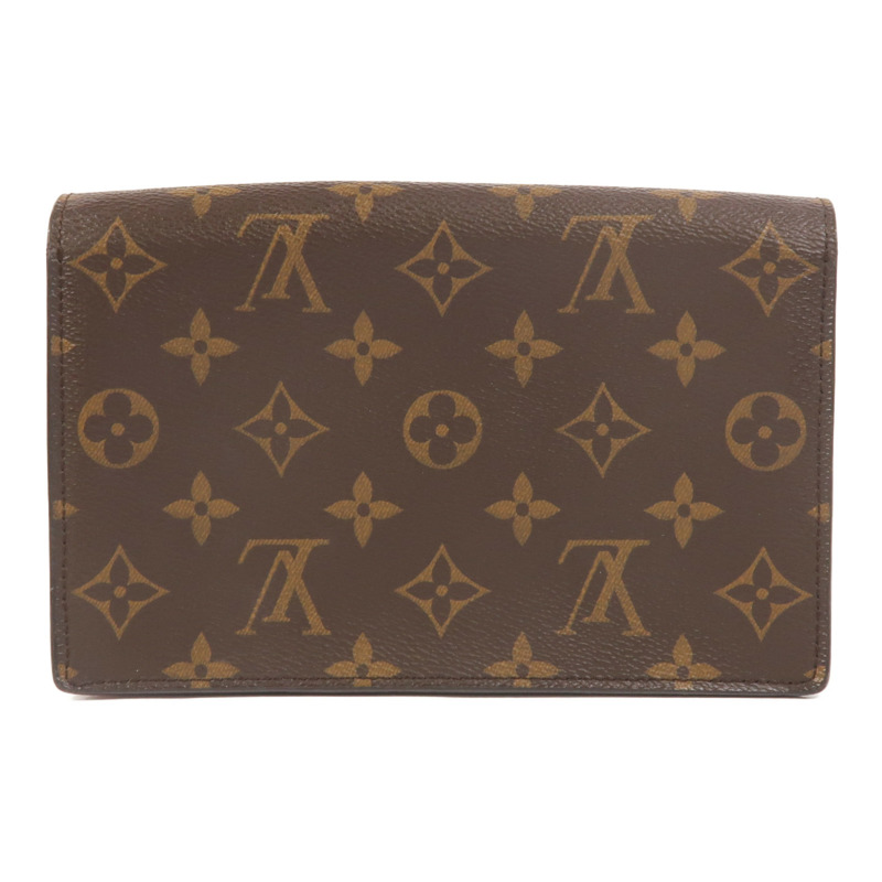 LOUIS VUITTON Monogram Portefeuille Flore鏈帶肩背袋-1