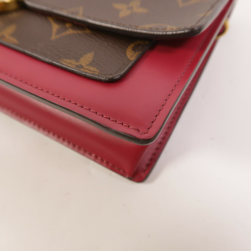 LOUIS VUITTON Monogram Portefeuille Flore鏈帶肩背袋-8