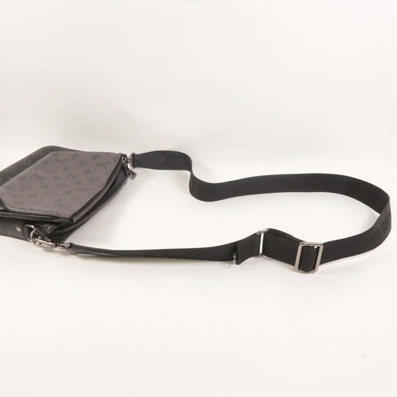 LOUIS VUITTON Monogram Eclipse Reverse Trio Messenger肩背袋-7