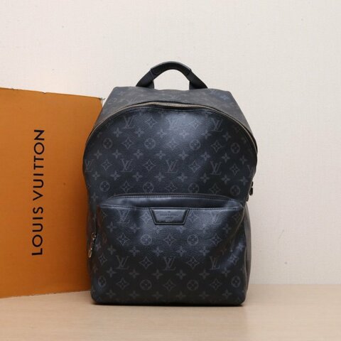 LOUIS VUITTON Discovery雙肩包小號29老花PVC2018肩背包
