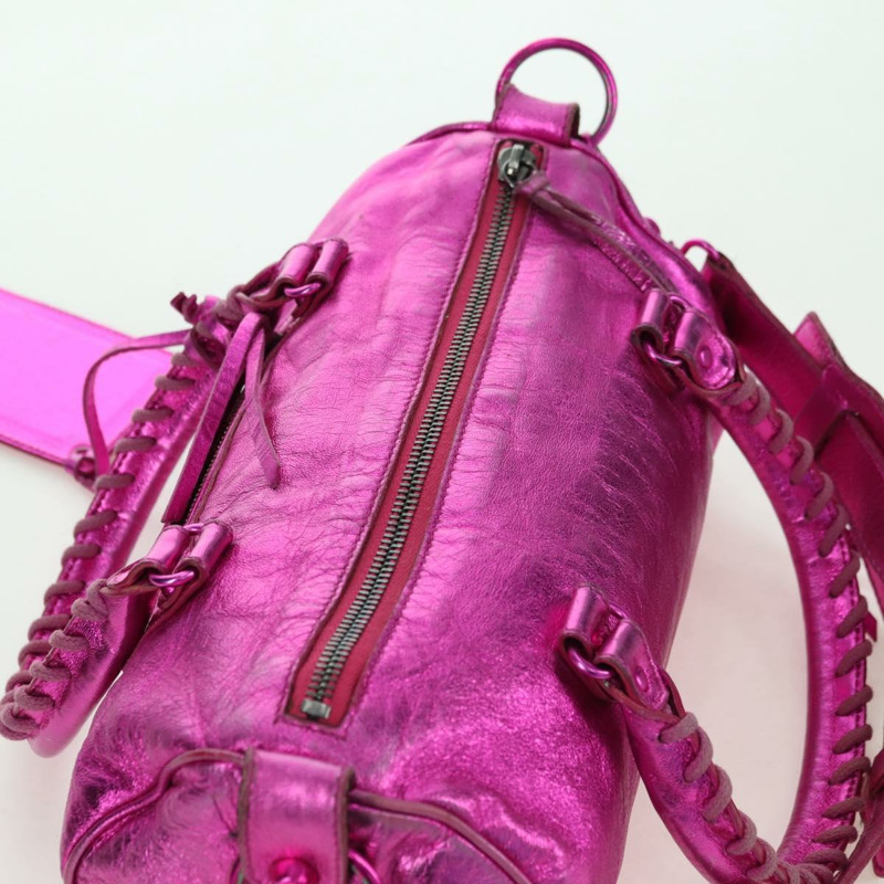 【日本直送】BALENCIAGA 迷你 Twiggy 手提包 皮革 兩用 粉紅色 138223 正品 177133V-5