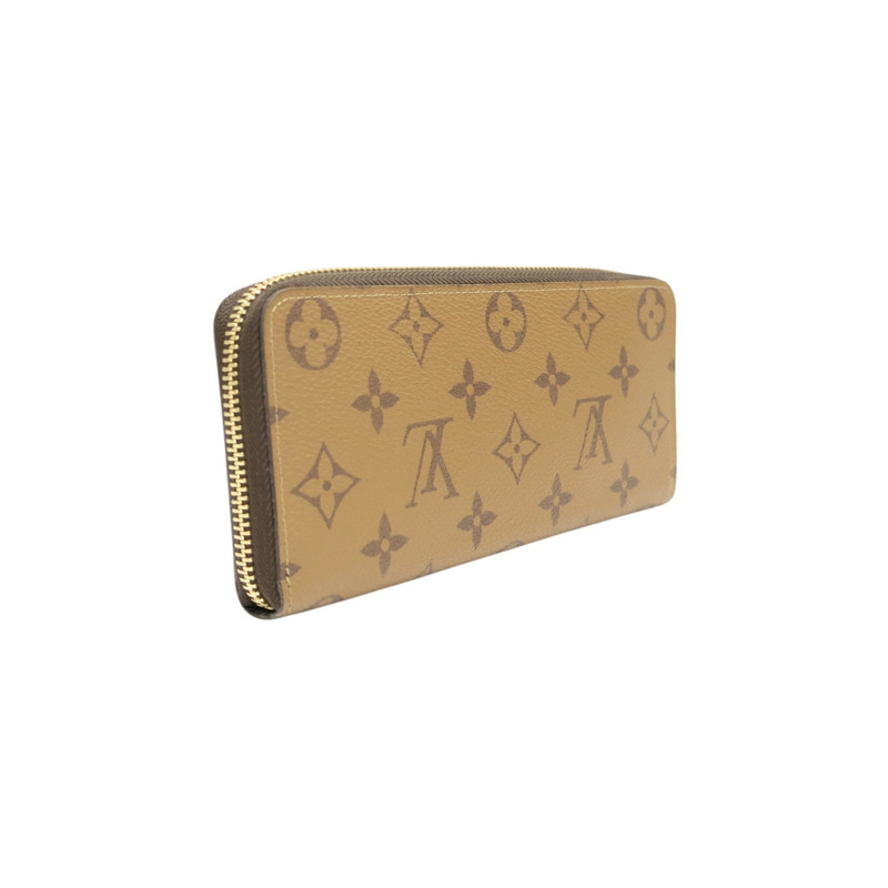 棕色 原花帆布 Clemence 拉鍊長夾 M82336【LOUIS VUITTON LV 路易威登】 M82336-1