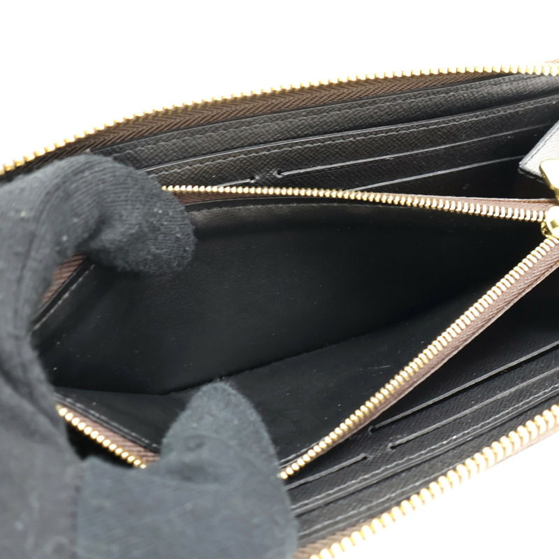 棕色 原花帆布 Clemence 拉鍊長夾 M82336【LOUIS VUITTON LV 路易威登】 M82336-5