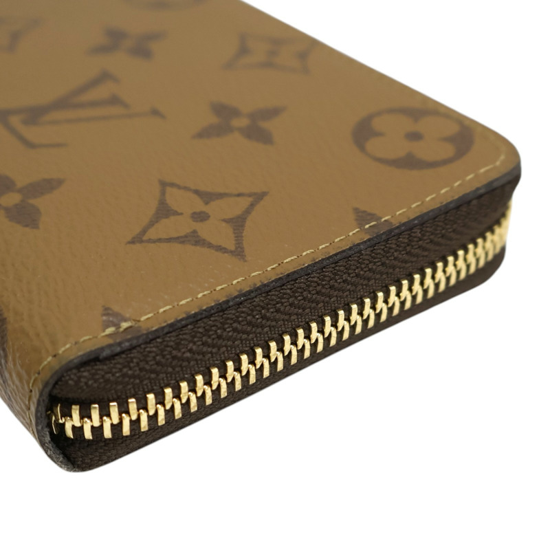 棕色 原花帆布 Clemence 拉鍊長夾 M82336【LOUIS VUITTON LV 路易威登】 M82336-8