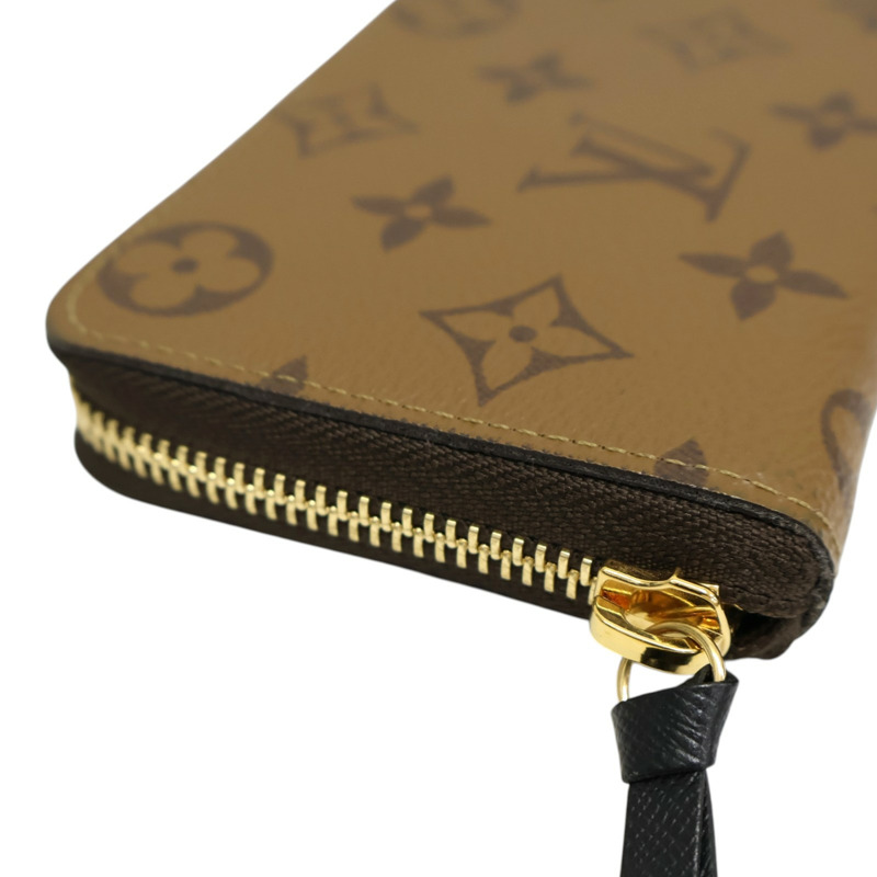 棕色 原花帆布 Clemence 拉鍊長夾 M82336【LOUIS VUITTON LV 路易威登】 M82336-9