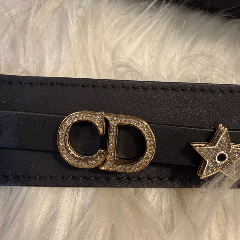 Dior lady Dior 霧面黑牛皮霧黑釦小號斜背包-30
