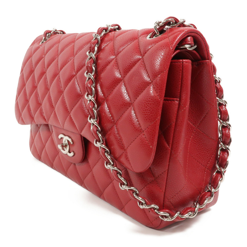 CHANEL 牛皮皮革Large Classic鏈帶肩背袋-2