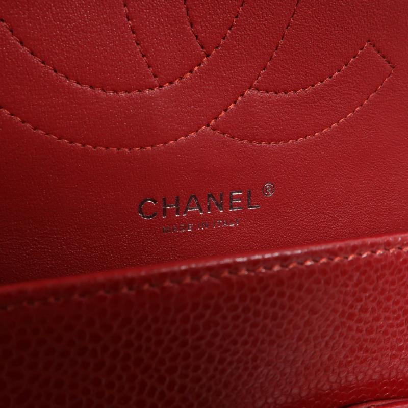 CHANEL 牛皮皮革Large Classic鏈帶肩背袋-5