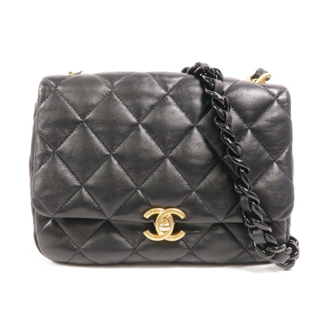 CHANEL 牛皮皮革Chain Shoulder鏈帶肩背袋