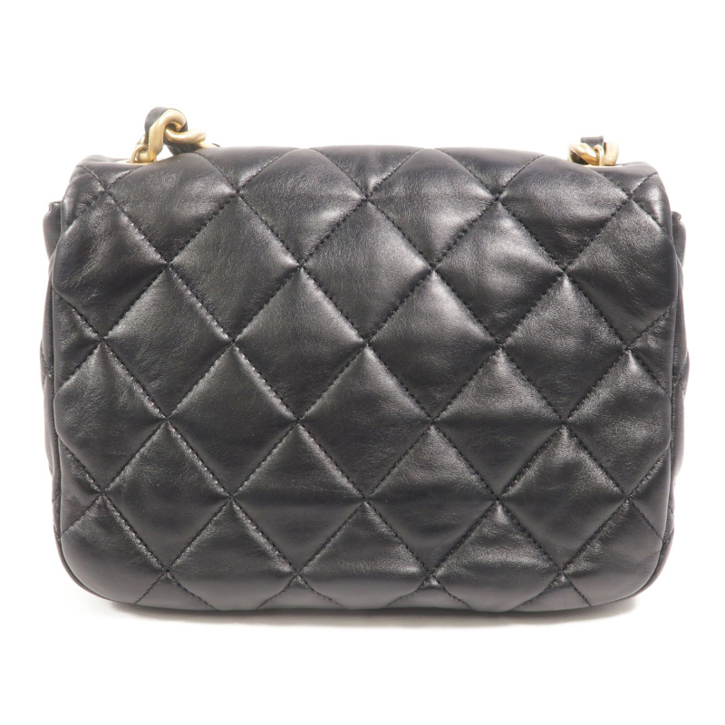 CHANEL 牛皮皮革Chain Shoulder鏈帶肩背袋-1