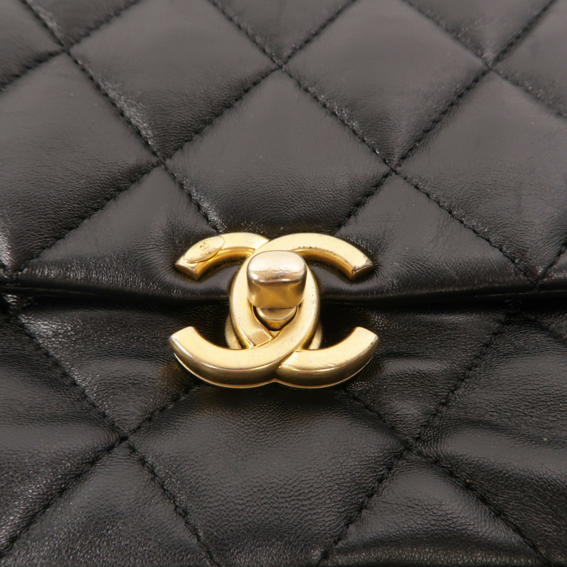 CHANEL 牛皮皮革Chain Shoulder鏈帶肩背袋-8